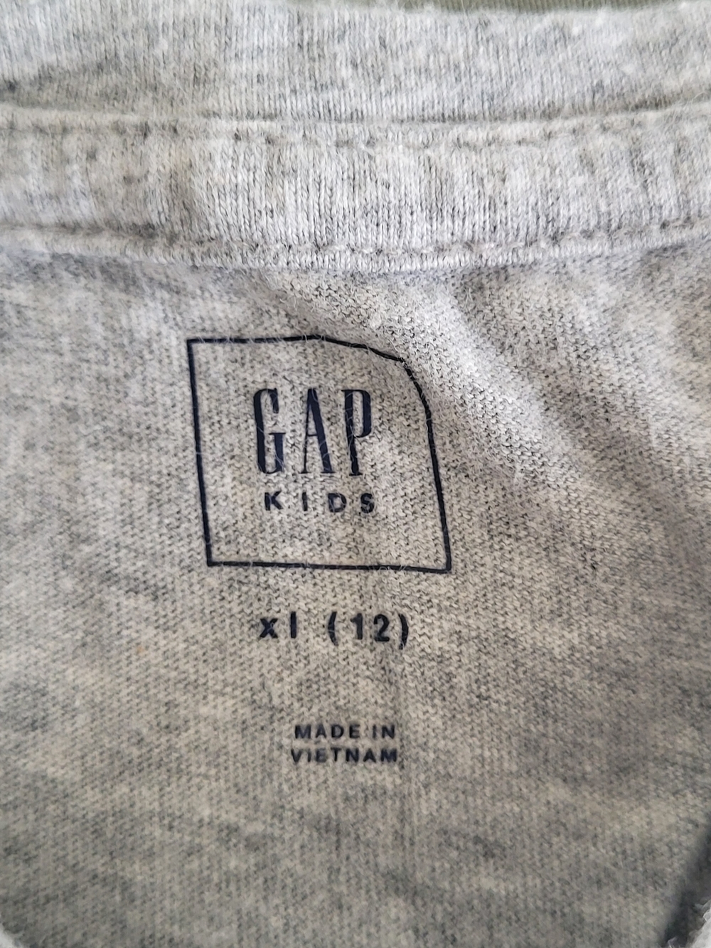 GAP Kids Heather Gray Logo Tee